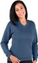 LAT Sportswear Ladies French Terry V-Neck Pullover