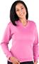 LAT Sportswear Ladies French Terry V-Neck Pullover