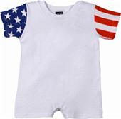 LAT Sportswear Infant Stars and Stripes Romper