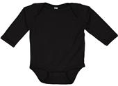 LAT Sportswear Infant Baby Rib Long Sleeve Creeper