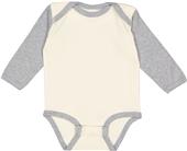 LAT Sportswear Infant Baby Rib Long Sleeve Creeper