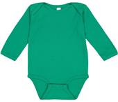 LAT Sportswear Infant Baby Rib Long Sleeve Creeper