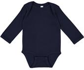 LAT Sportswear Infant Baby Rib Long Sleeve Creeper