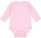 LAT Sportswear Infant Baby Rib Long Sleeve Creeper