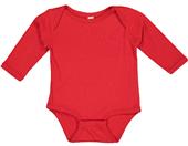 LAT Sportswear Infant Baby Rib Long Sleeve Creeper