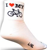 Sockguy Classic Heart My Bike Socks