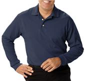 Blue Generation Men's LS Pique Polo Shirts