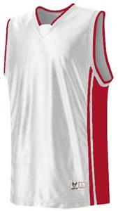 WHITE/SCARLET