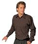 Edwards Mens Point Collar Poplin Long Sleeve Shirt