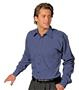 Edwards Mens Point Collar Poplin Long Sleeve Shirt