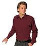 Edwards Mens Point Collar Poplin Long Sleeve Shirt