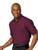 Edwards Mens Short Sleeve Banded Collar Shirt