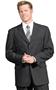 Edwards Mens Single-Breasted Pinstripe Suit Coat