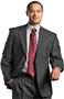 Edwards Mens Poly/Wool Single-Breasted Suit Coat
