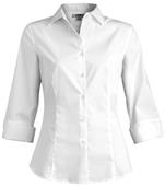 Edwards Women 3/4 Sleeve Stretch Broadcloth Blouse Edwards Women 3/4 Sleeve Stretch Broadcloth Blouse
