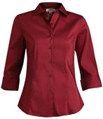 Edwards Women 3/4 Sleeve Stretch Broadcloth Blouse Edwards Women 3/4 Sleeve Stretch Broadcloth Blouse