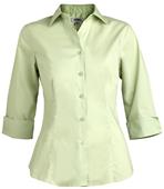 Edwards Women 3/4 Sleeve Stretch Broadcloth Blouse Edwards Women 3/4 Sleeve Stretch Broadcloth Blouse