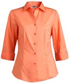 Edwards Women 3/4 Sleeve Stretch Broadcloth Blouse Edwards Women 3/4 Sleeve Stretch Broadcloth Blouse