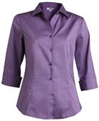 Edwards Women 3/4 Sleeve Stretch Broadcloth Blouse Edwards Women 3/4 Sleeve Stretch Broadcloth Blouse
