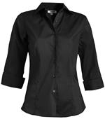 Edwards Women 3/4 Sleeve Stretch Broadcloth Blouse Edwards Women 3/4 Sleeve Stretch Broadcloth Blouse