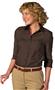 Edwards Womens 3/4 Sleeve Poplin Blouse