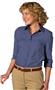 Edwards Womens 3/4 Sleeve Poplin Blouse