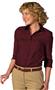 Edwards Womens 3/4 Sleeve Poplin Blouse
