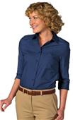 Edwards Womens 3/4 Sleeve Poplin Blouse Edwards Womens 3/4 Sleeve Poplin Blouse