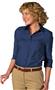 Edwards Womens 3/4 Sleeve Poplin Blouse