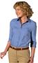 Edwards Womens 3/4 Sleeve Poplin Blouse