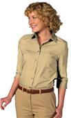 Edwards Womens 3/4 Sleeve Poplin Blouse