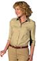 Edwards Womens 3/4 Sleeve Poplin Blouse