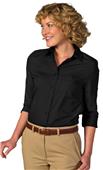 Edwards Womens 3/4 Sleeve Poplin Blouse Edwards Womens 3/4 Sleeve Poplin Blouse