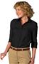 Edwards Womens 3/4 Sleeve Poplin Blouse