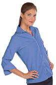 Edwards Womens Casual Poplin 3/4 Sleeve Blouse Edwards Womens Casual Poplin 3/4 Sleeve Blouse