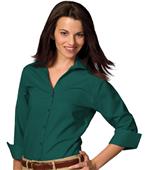 Edwards Womens Casual Poplin 3/4 Sleeve Blouse Edwards Womens Casual Poplin 3/4 Sleeve Blouse