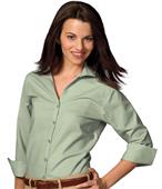 Edwards Womens Casual Poplin 3/4 Sleeve Blouse Edwards Womens Casual Poplin 3/4 Sleeve Blouse