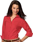 Edwards Womens Casual Poplin 3/4 Sleeve Blouse Edwards Womens Casual Poplin 3/4 Sleeve Blouse