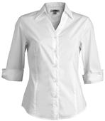 Edwards Womens V-Neck Tailored 3/4 Sleeve Blouse Edwards Womens V-Neck Tailored 3/4 Sleeve Blouse