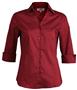 Edwards Womens V-Neck Tailored 3/4 Sleeve Blouse