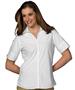 Edwards Womens Casual Poplin Short Sleeve Blouse