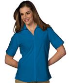 Edwards Womens Casual Poplin Short Sleeve Blouse Edwards Womens Casual Poplin Short Sleeve Blouse
