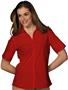 Edwards Womens Casual Poplin Short Sleeve Blouse