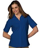Edwards Womens Casual Poplin Short Sleeve Blouse Edwards Womens Casual Poplin Short Sleeve Blouse