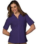 Edwards Womens Casual Poplin Short Sleeve Blouse Edwards Womens Casual Poplin Short Sleeve Blouse