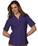 Edwards Womens Casual Poplin Short Sleeve Blouse