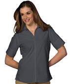 Edwards Womens Casual Poplin Short Sleeve Blouse Edwards Womens Casual Poplin Short Sleeve Blouse