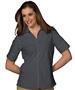 Edwards Womens Casual Poplin Short Sleeve Blouse
