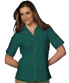 Edwards Womens Casual Poplin Short Sleeve Blouse Edwards Womens Casual Poplin Short Sleeve Blouse