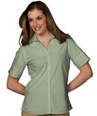 Edwards Womens Casual Poplin Short Sleeve Blouse Edwards Womens Casual Poplin Short Sleeve Blouse